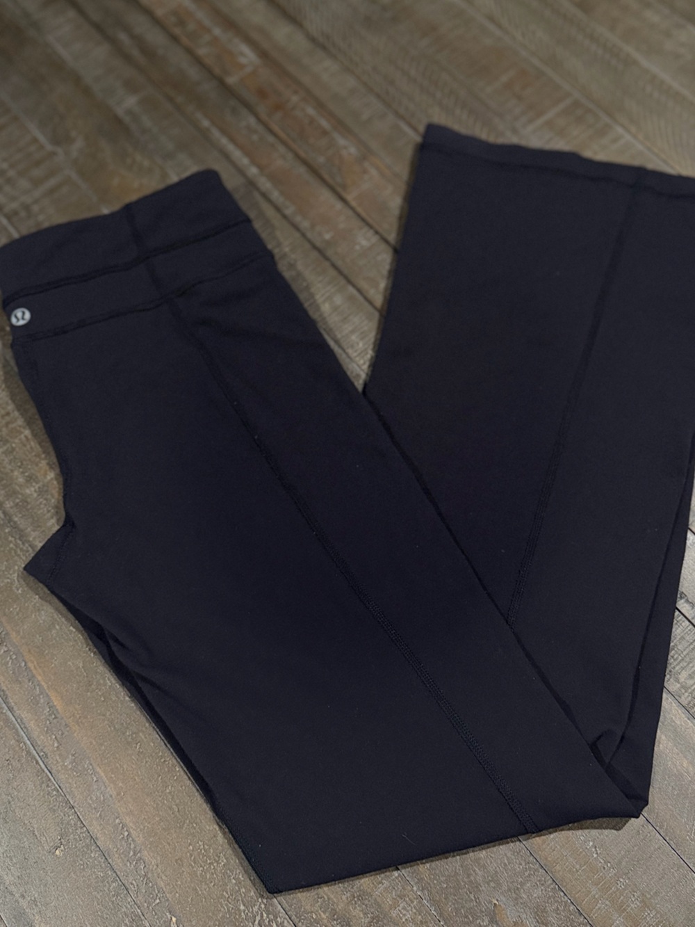 Lululemon Black Cropped Flare Leggings | Size 6